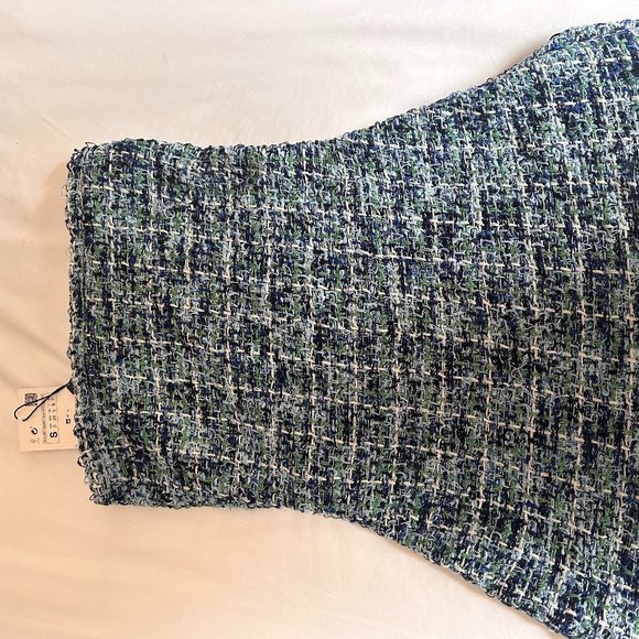 Zara Tops Zara Knit Textured Top Blue Green Ref 98748 Poshmark